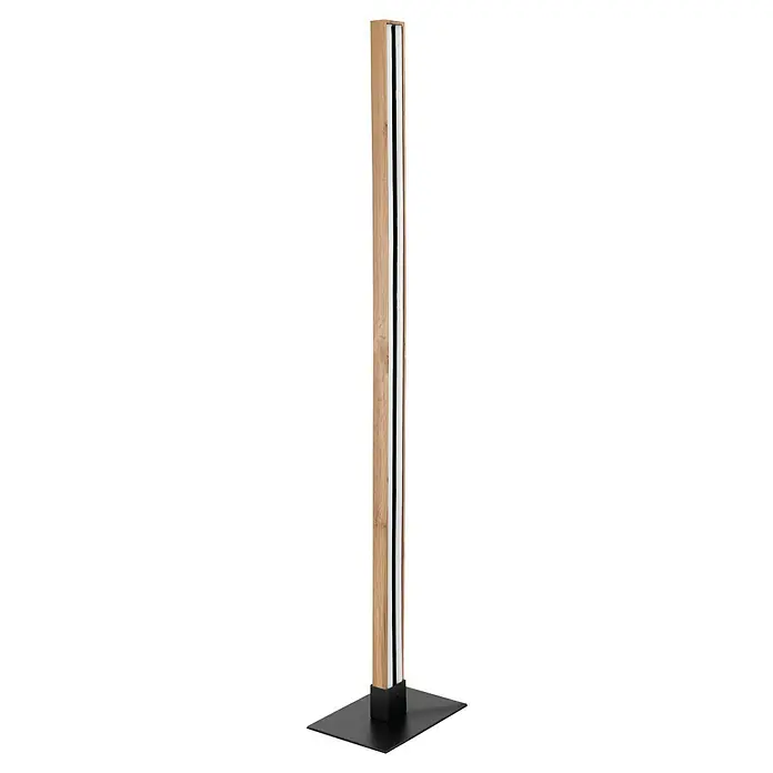 Globo Doro LED-Stehleuchte Doro - 30 W, L x B x H: 25 x 18 x 123 cm, Schwarz, Warmweiß - Diagonale Ansicht