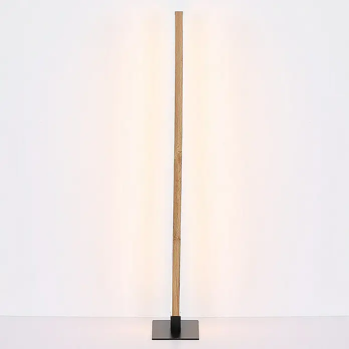 Globo Doro LED-Stehleuchte Doro - 30 W, L x B x H: 25 x 18 x 123 cm, Schwarz, Warmweiß - Stimmungsaufnahme