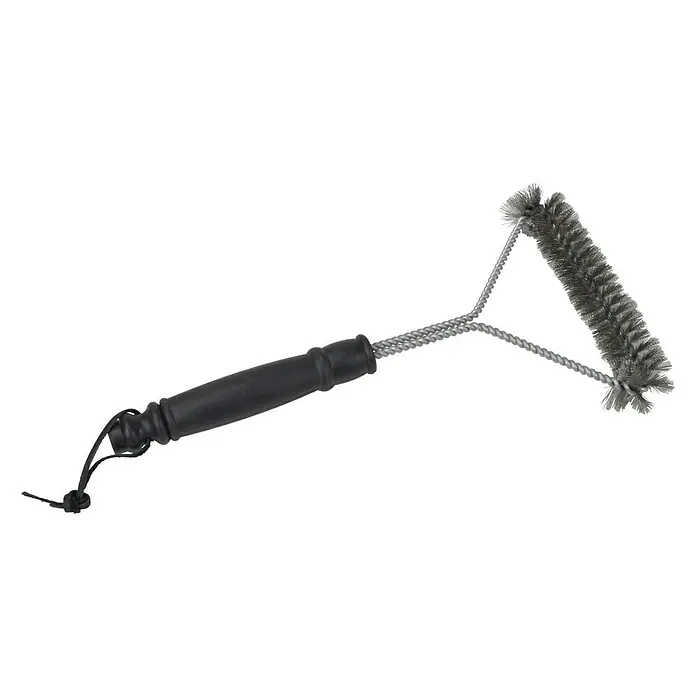 Četka za roštilj - Duljina: 31 cm, Materijal čekinja: Plemeniti čelik - Dijagonalni pogled