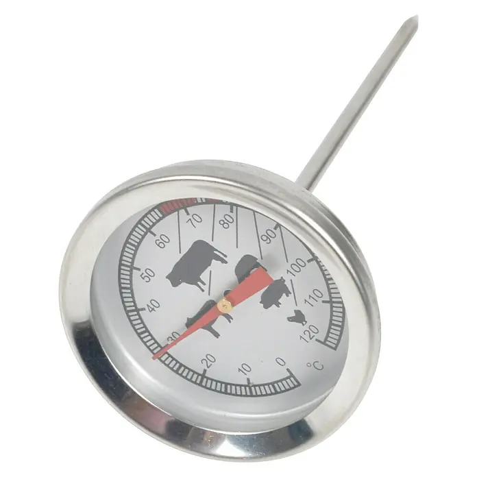 Termometar za pečeno meso BBQ-25 - Ø x V: 5 x 12 cm, Analogno - Dijagonalni pogled