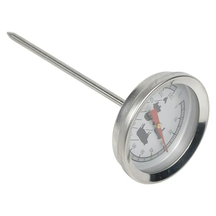 Termometar za pečeno meso BBQ-25 - Ø x V: 5 x 12 cm, Analogno - Dijagonalni pogled