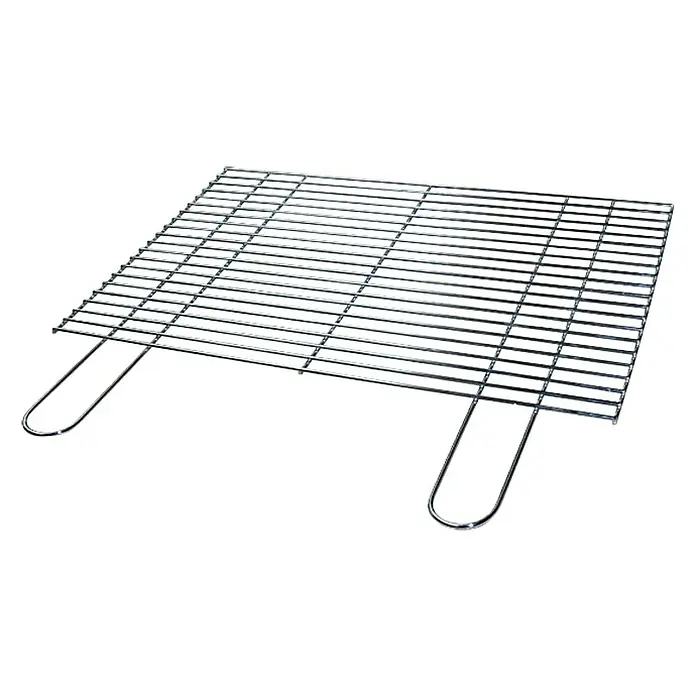 Rešetka za roštilj - D x Š: 50 x 30 cm, Kromirano - Dijagonalni pogled