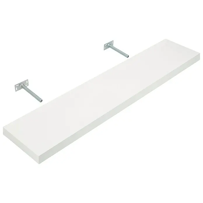 Dolle Wandboard Big Boy - L x B x H: 115 x 25 x 5 cm, Weiß, Belastbarkeit: 30 kg - Diagonale Ansicht