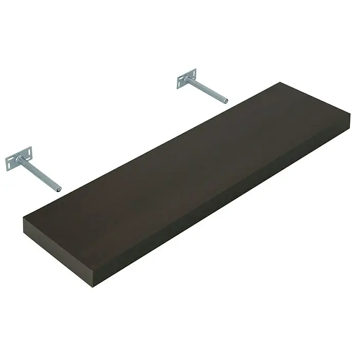 Dolle Wandboard Big Boy - L x B x H: 90 x 25 x 5 cm, Mocca, Belastbarkeit: 30 kg - Diagonale Ansicht