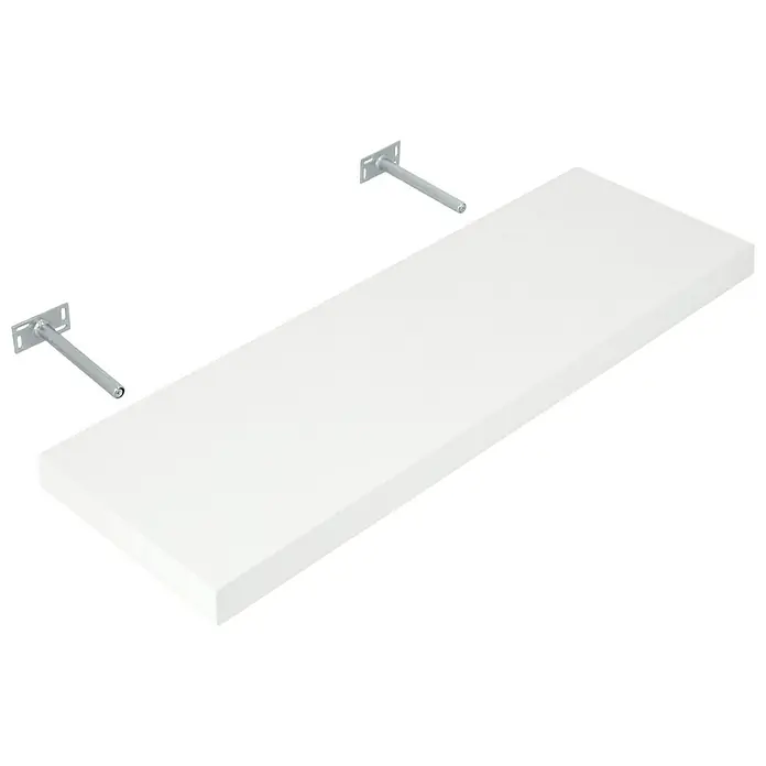 Dolle Wandboard Big Boy - L x B x H: 90 x 30 x 5 cm, Weiß, Belastbarkeit: 30 kg - Diagonale Ansicht