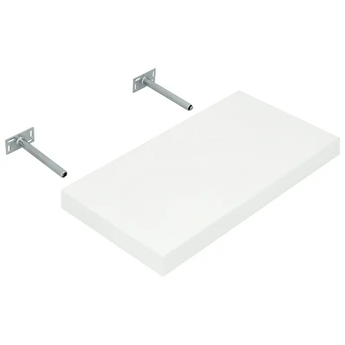 Dolle Wandboard Big Boy - L x B x H: 57 x 30 x 5 cm, Weiß, Belastbarkeit: 30 kg - Diagonale Ansicht