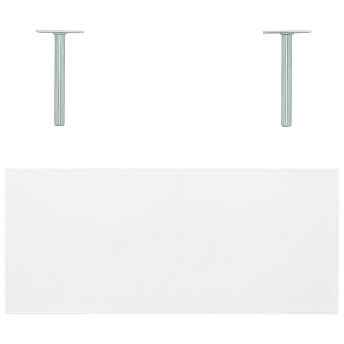 Dolle Wandboard Big Boy - L x B x H: 57 x 25 x 5 cm, Weiß, Belastbarkeit: 30 kg - Draufsicht