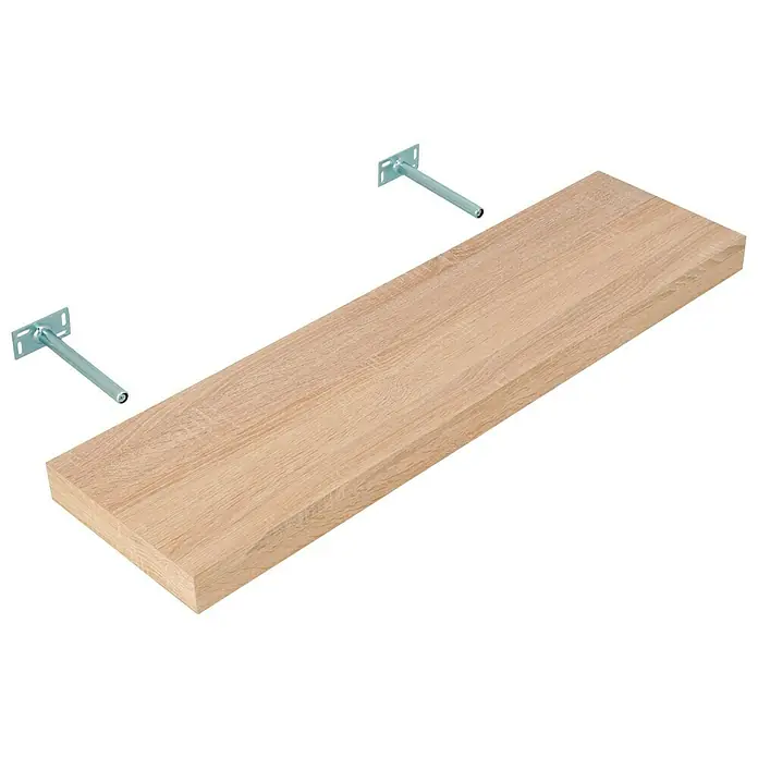 Dolle Wandboard Big Boy - L x B x H: 90 x 25 x 5 cm, Eiche, Belastbarkeit: 30 kg - Diagonale Ansicht