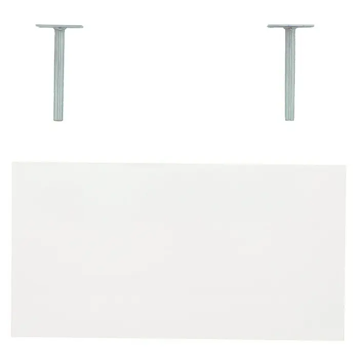 Dolle Wandboard Big Boy - L x B x H: 57 x 30 x 5 cm, Weiß, Belastbarkeit: 30 kg - Draufsicht