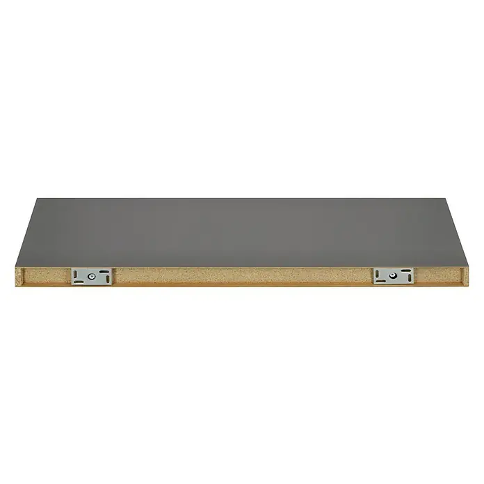 Dolle Zidna polica Big Boy - D x Š x V: 90 x 25 x 5 cm, Sive boje, Opteretivost: 30 kg - Pogled straga