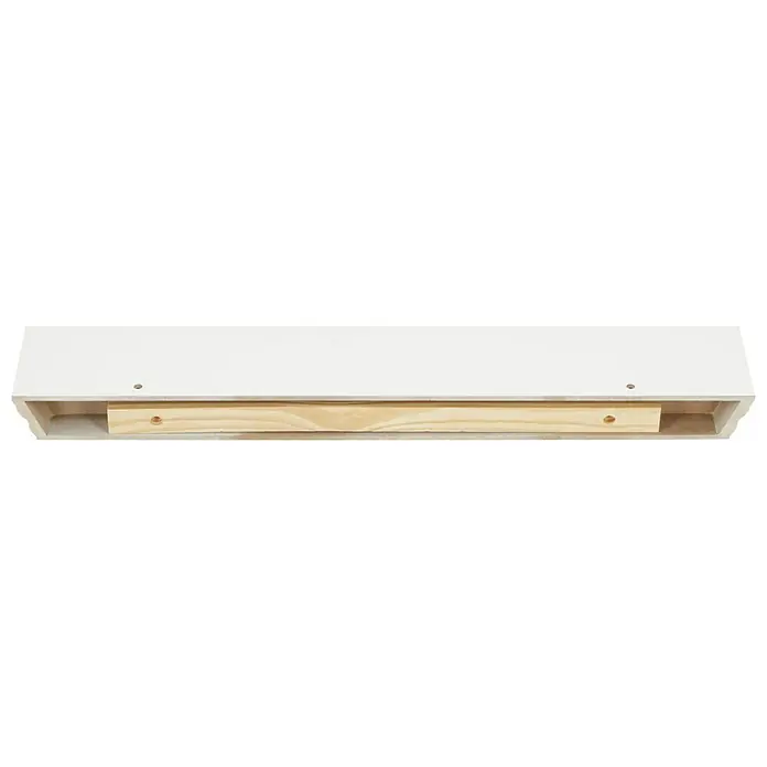 Dolle Wandboard - L x B x H: 60 x 10 x 4,5 cm, Belastbarkeit: 6 kg, Weiß - Rückansicht