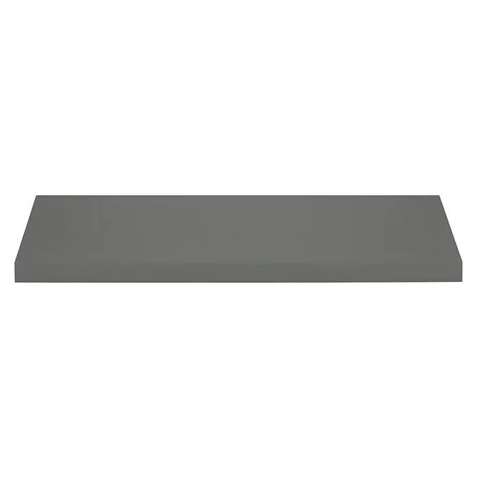 Dolle Zidna polica Big Boy - D x Š x V: 90 x 25 x 5 cm, Sive boje, Opteretivost: 30 kg - Pogled sprijeda