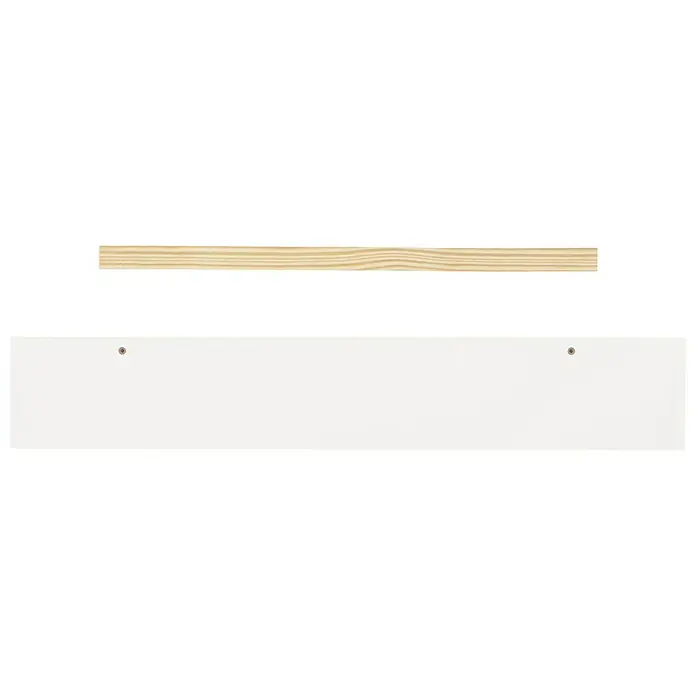 Dolle Wandboard - L x B x H: 60 x 10 x 4,5 cm, Belastbarkeit: 6 kg, Weiß - Draufsicht