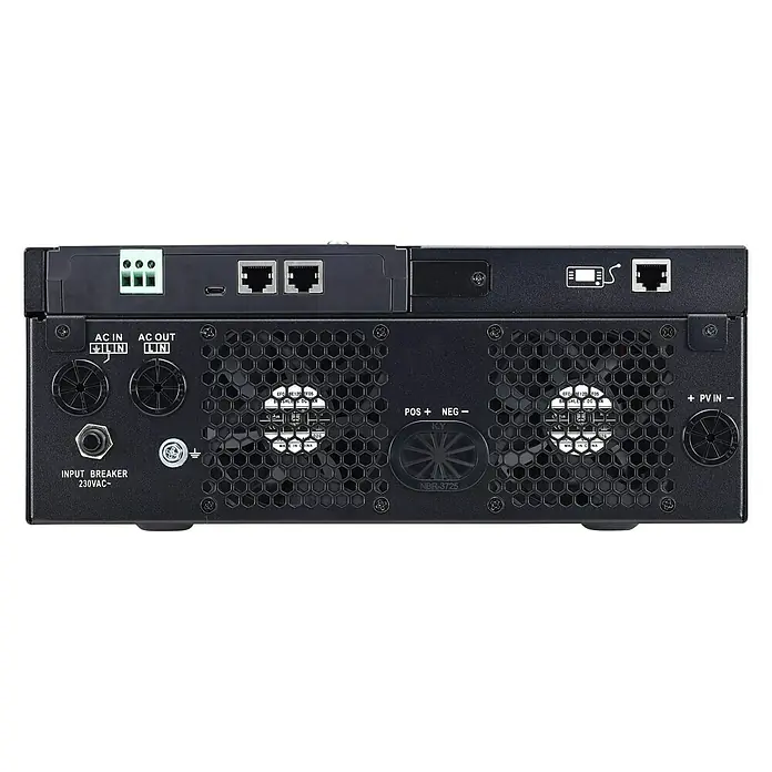 Inversor Axpert VM - 3 kV, 24 V, L x An x Al: 11,5 x 30 x 40 cm - Vista frontal