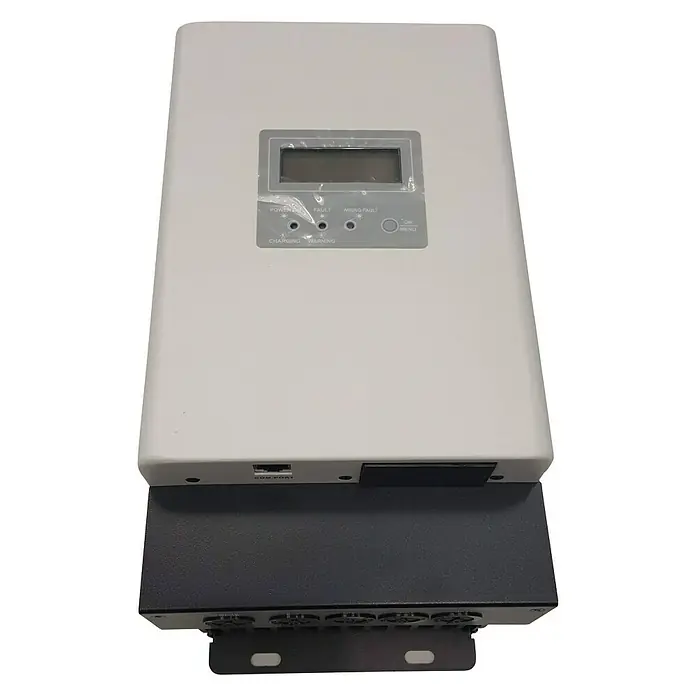 Regulador solar SCC - MPPT - 3 kV, 48 V, L x An x Al: 12,8 x 16,5 x 31,5 cm, Regulador MPPT - Vista descendente