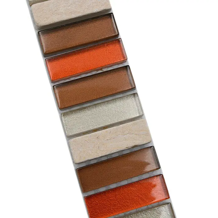 Listello tegelrand Hendon BO NB1110 - 4,8 x 30,5 cm, Grijs, Glanzend - Close-up