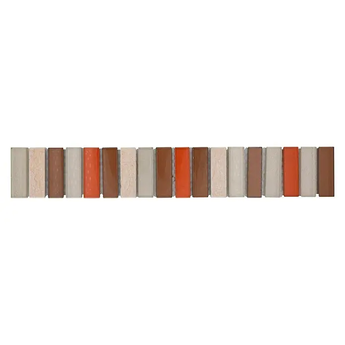 Listello tegelrand Hendon BO NB1110 - 4,8 x 30,5 cm, Grijs, Glanzend - Bovenaanzicht