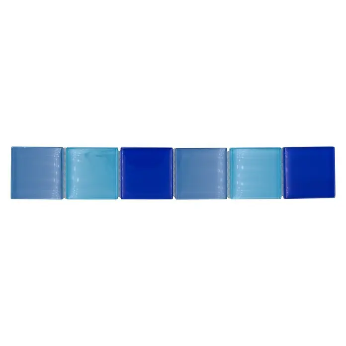 Listello tegelrand BO NB19480 - 4,8 x 30 cm, Grijs, Glanzend - Bovenaanzicht