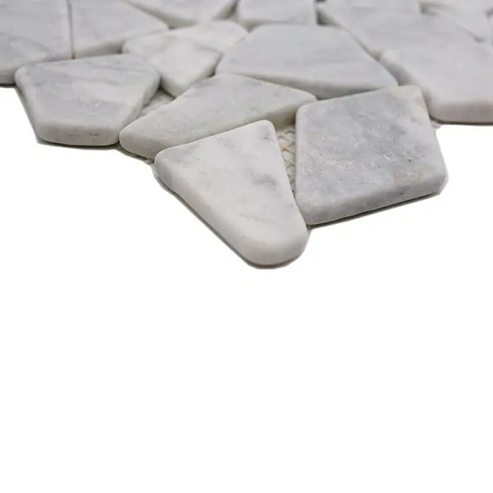 Mozaïektegel Marble White CIOT 30/2000 - 30,5 x 30,5 cm, Beige, Mat - Close-up