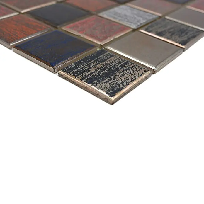 Mozaïektegel vierkant Oriental CD AUBIS - 31,6 x 31,6 cm, Meerkleurig, Mat - Close-up