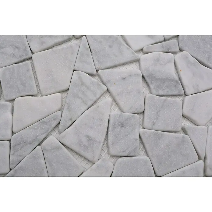 Mozaïektegel Marble White CIOT 30/2000 - 30,5 x 30,5 cm, Beige, Mat - Close-up