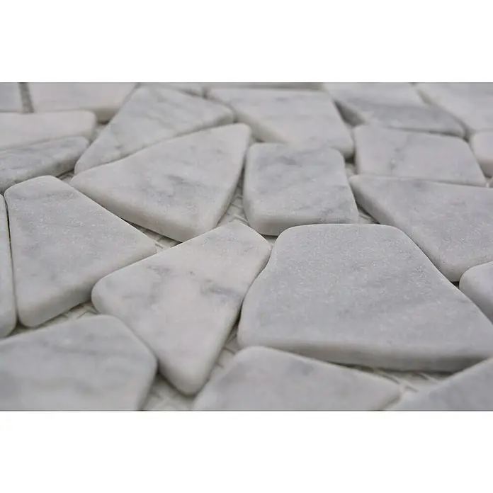 Mozaïektegel Marble White CIOT 30/2000 - 30,5 x 30,5 cm, Beige, Mat - Close-up