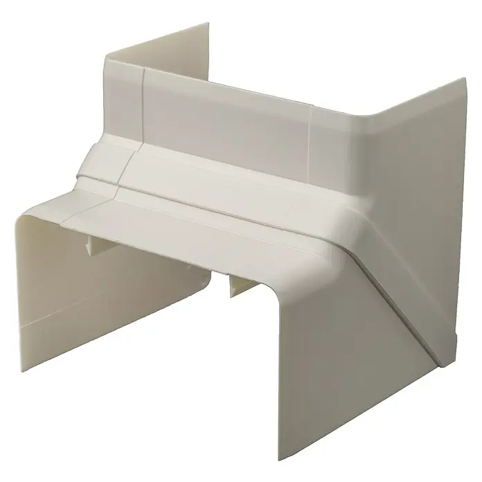 Inneneck-Profil - Passend für: Brüstungskanal BR 70 x 130 mm, Reinweiß - Diagonale Ansicht