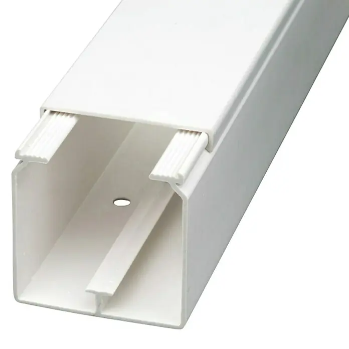 Kabelkanal - L x B x H: 2 m x 40 mm x 40 mm, Weiß - Detailaufnahme