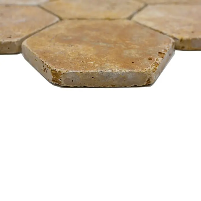 Mozaïektegel zeshoek Gold XNT HX151 - 19,9 x 26,2 cm, Groen, Mat - Close-up