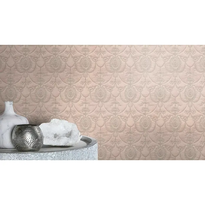 Rasch Trianon XIII Vliestapete - Rosé, Ornament, 10,05 x 0,53 m - Stimmungsaufnahme