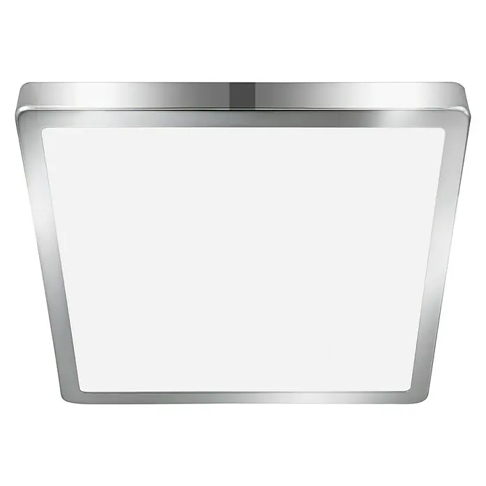 Eglo Fueva 5 Plafón LED - 20,5 W, L x An x Al: 28,5 x 28,5 x 3 cm, Cromo, Blanco neutro - Vista ascendente