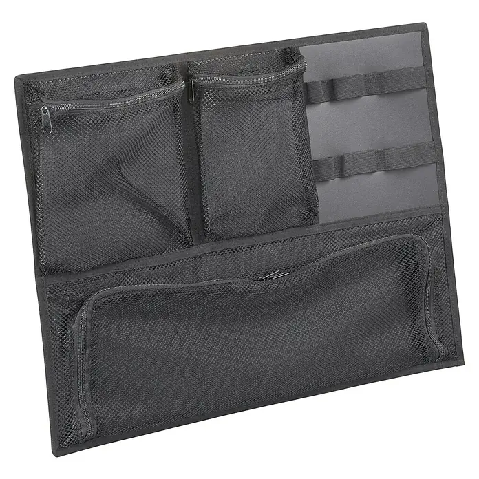 Wasserdichter Koffer MAX540 - L x B x H: 594 x 473 x 270 mm, Mit Fototasche & Organizer, Schwarz, Kunststoff - Diagonale Ansicht