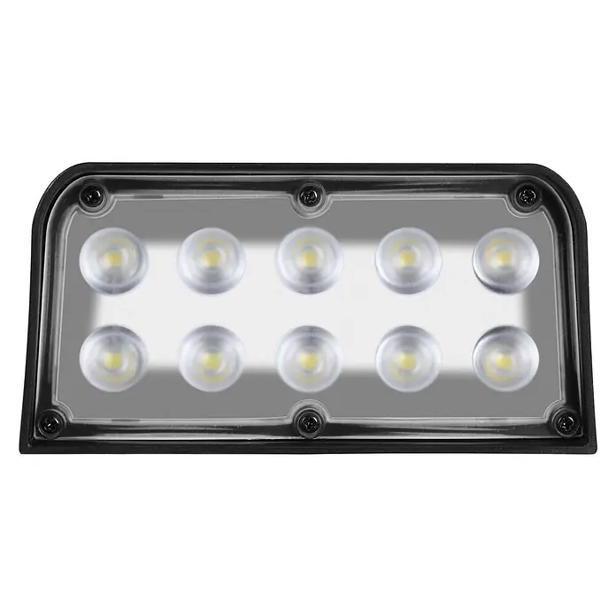 Arte confort Aplique solar LED para exterior Perseo - Célula solar, 2 W, Copolímero de nitrilo acrílico, butadieno y estireno (ABS), Blanco frío, Negro - Vista frontal