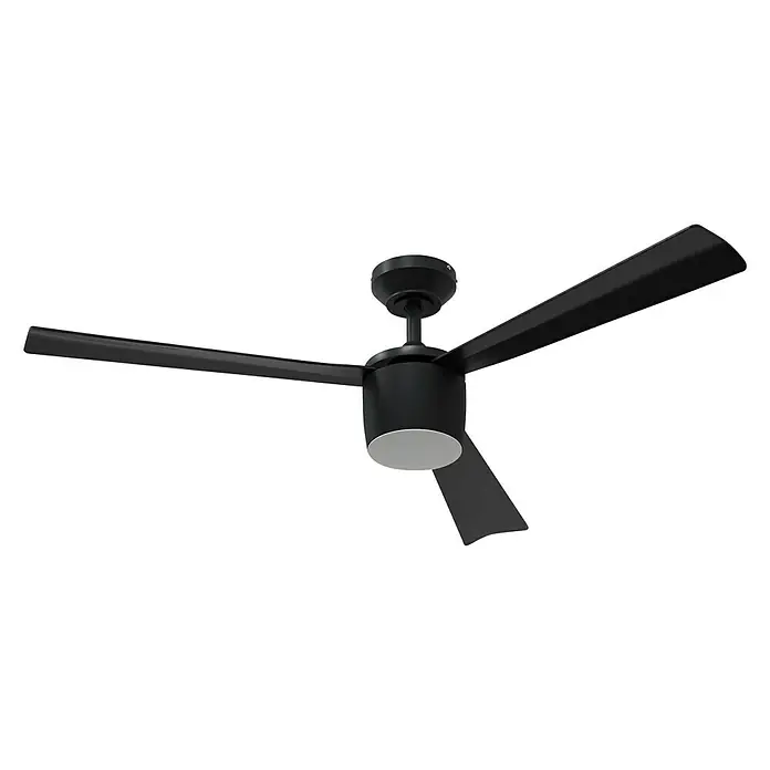 Arte confort Ventilador de techo Adra - Diámetro: 132 cm, Negro, 20 W, DC - Vista frontal