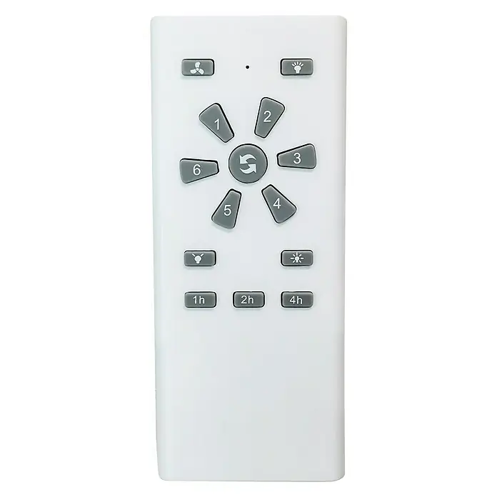 Arte confort Ventilador de techo Baquio - Diámetro: 132 cm, Blanco, 18 W, DC - Vista descendente