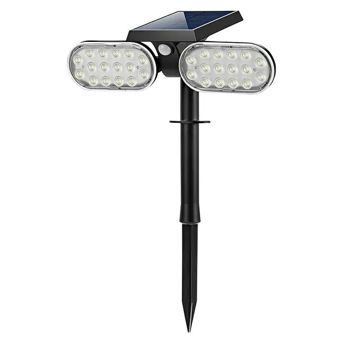 Arte confort Estaca solar Seth Duo - LED, Negro, Altura: 33 cm, 2 W - Vista angular