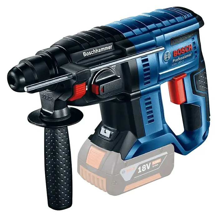 Bosch Professional Set strojeva GBH 180-LI + GDX 180-LI - 18 V, 2 baterije, 4 Ah - Dijagonalni pogled