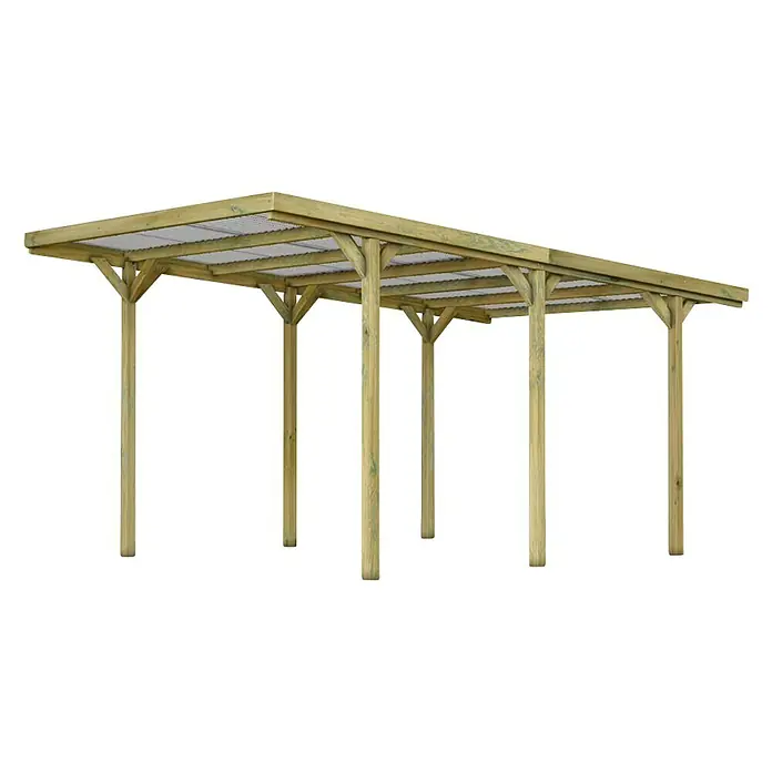 Forest-Style Carport Jean - L x An: 511 x 304 cm - Vista angular