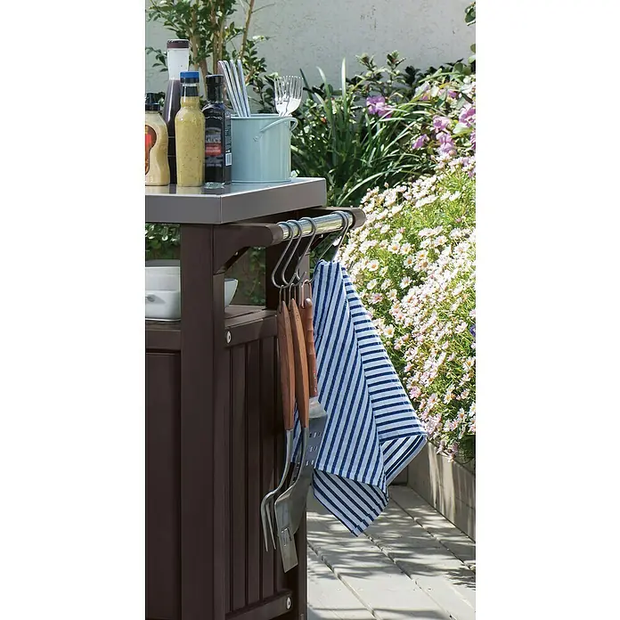 Keter Mesa de servicio Unity XL - 123,7 x 54 cm, Plástico - Foto ambiente