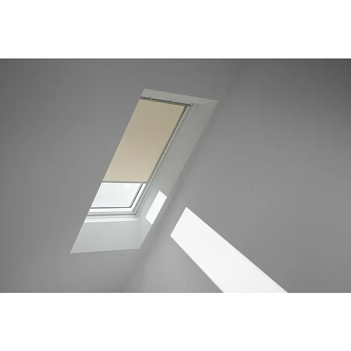 Velux Rolo za strešno okno [SI] DKL MK10 1085S - Barva: [SI] Hellbeige - 1085S, Barva tirov: [SI] Aluminium, Ročno - Zračna perspektiva