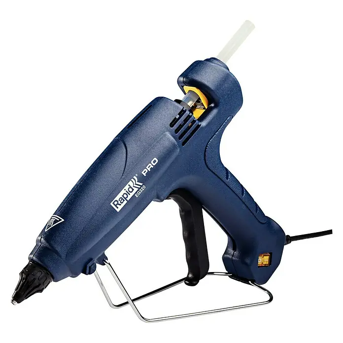Rapid Heißklebepistole EG 320 PRO - Durchmesser Klebepatrone: 12 mm, 195 °C selbst regulierend, 120 W - Diagonale Ansicht