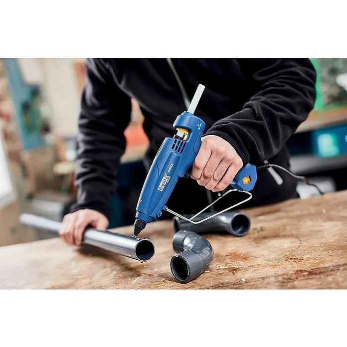 Rapid Heißklebepistole EG 320 PRO - Durchmesser Klebepatrone: 12 mm, 195 °C selbst regulierend, 120 W - Anwendungsbeispiel