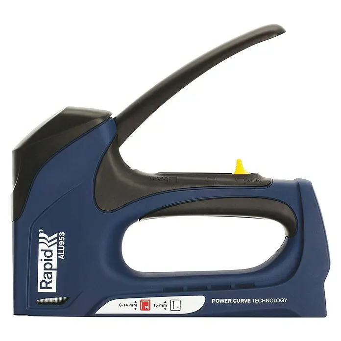 Rapid Kombi-Handtacker ALU 953 - Klammertiefe: 6 - 14 mm, Geeignet für: Klammern Typ 53 - Linke Seitenansicht
