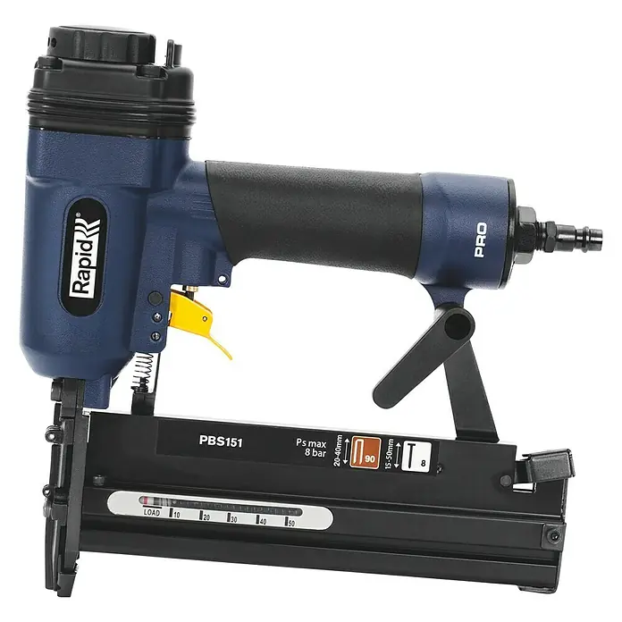 Rapid Kombidrucklufttacker AirTac PBS 151 - Länge Nagel: 15 mm - 50 mm, Geeignet für: Nageltyp 8, Pneumatisch - Linke Seitenansicht
