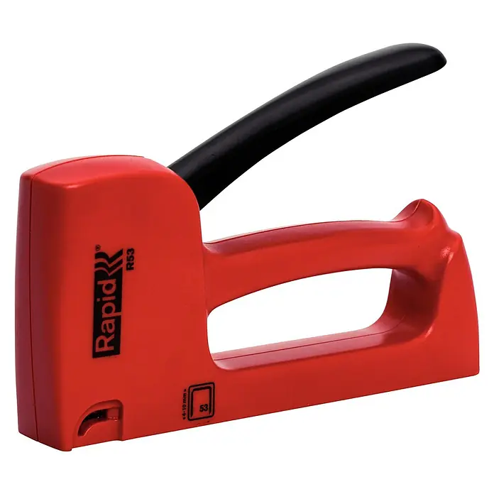 Rapid Handtacker R53E - Klammertiefe: 4 - 10 mm, Geeignet für: Klammern Typ 53 - Diagonale Ansicht