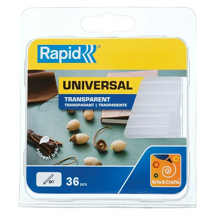 Rapid Klebepatronen - 7 mm, Transparent, 125 g - Vorderansicht