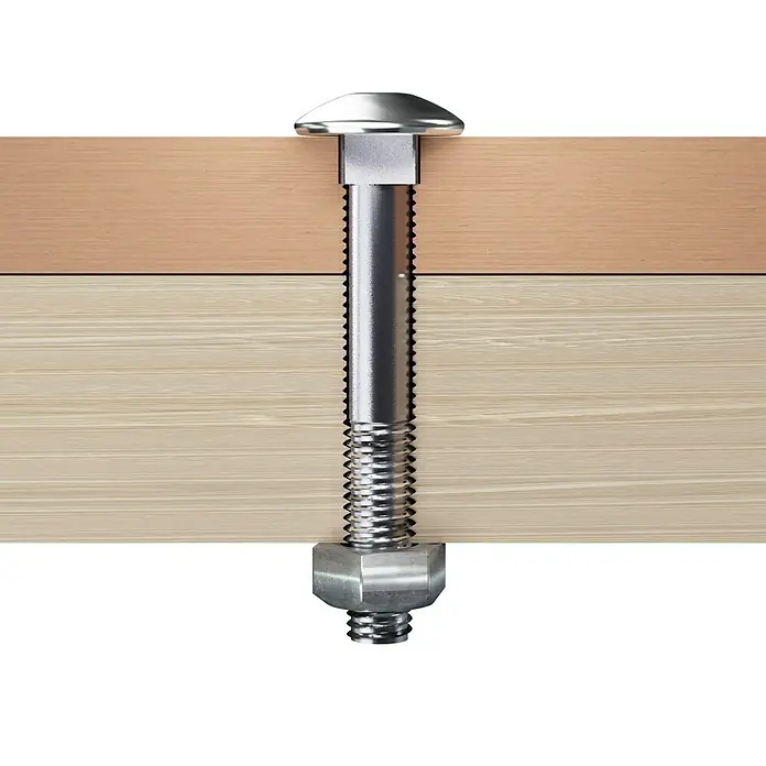 Profi Depot Schlossschraube mit Mutter - Länge: 60 mm, M6, Stahl, 100 Stk. - Stimmungsaufnahme