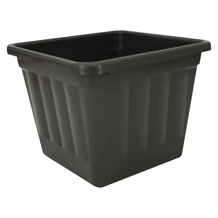 Tegla za cvijeće - Plastika, Antracit boje, 26 x 26 cm - Dijagonalni pogled