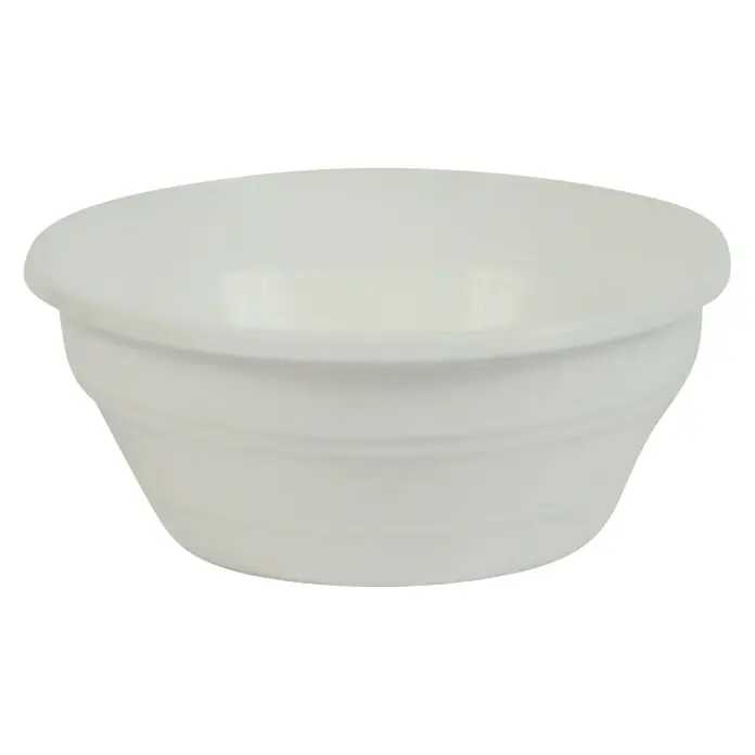 Tegla za cvijeće - Plastika, Bijele boje, Promjer: 16 cm - Pogled sprijeda