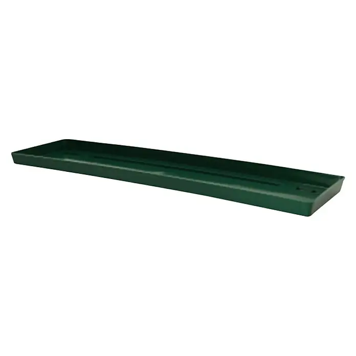 Podložak za žardinjeru za cvijeće - Duljina: 100 cm, Zelene boje - Dijagonalni pogled